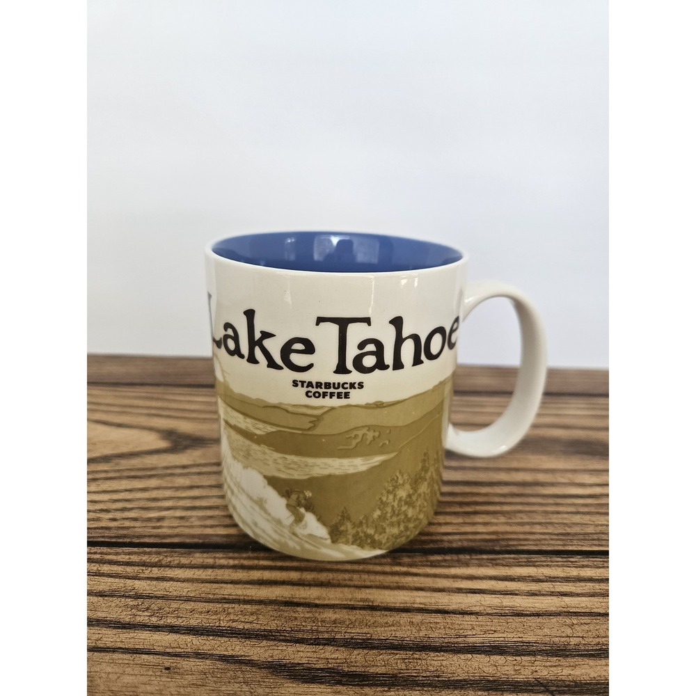 Starbucks Lake Tahoe Mug Global Icon Collector Series 16oz Coffee Cup Ski Resort